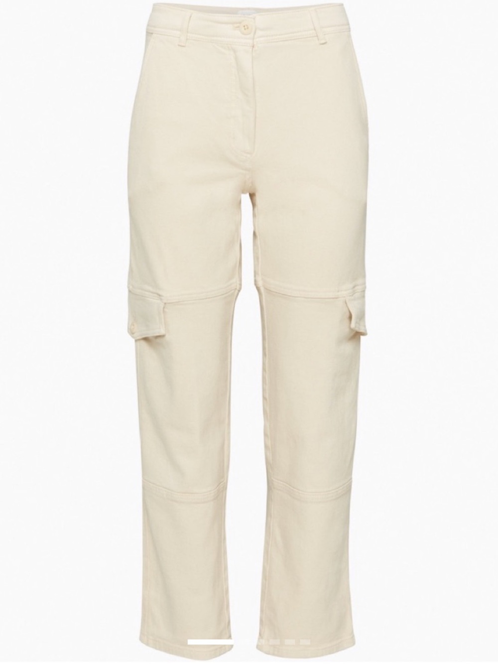 Aritzia Cream Cargo Pants | Size 8